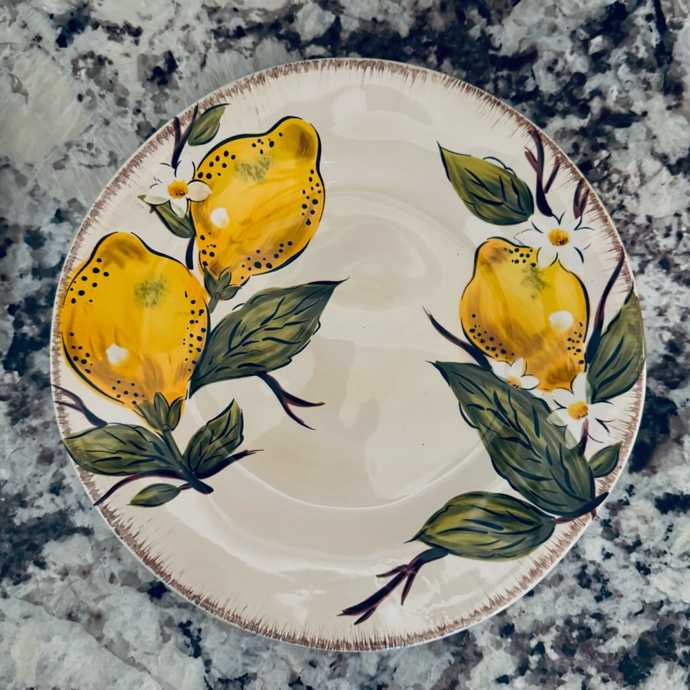 Pier 1 Lemon Dinner Plate